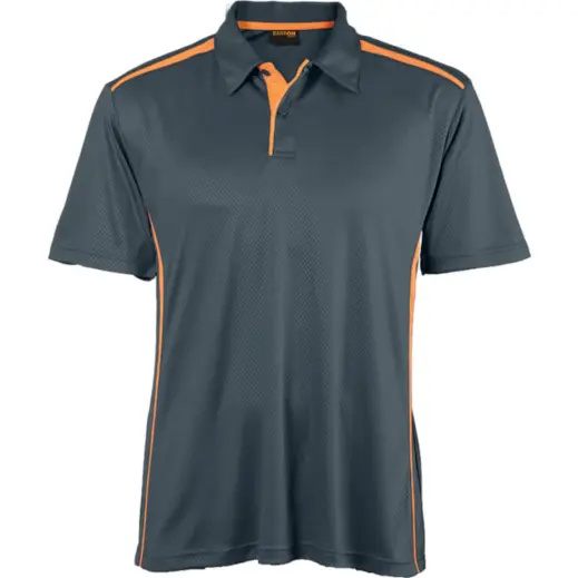 Mens Argo Golfer Charcoal-Vivid Orange